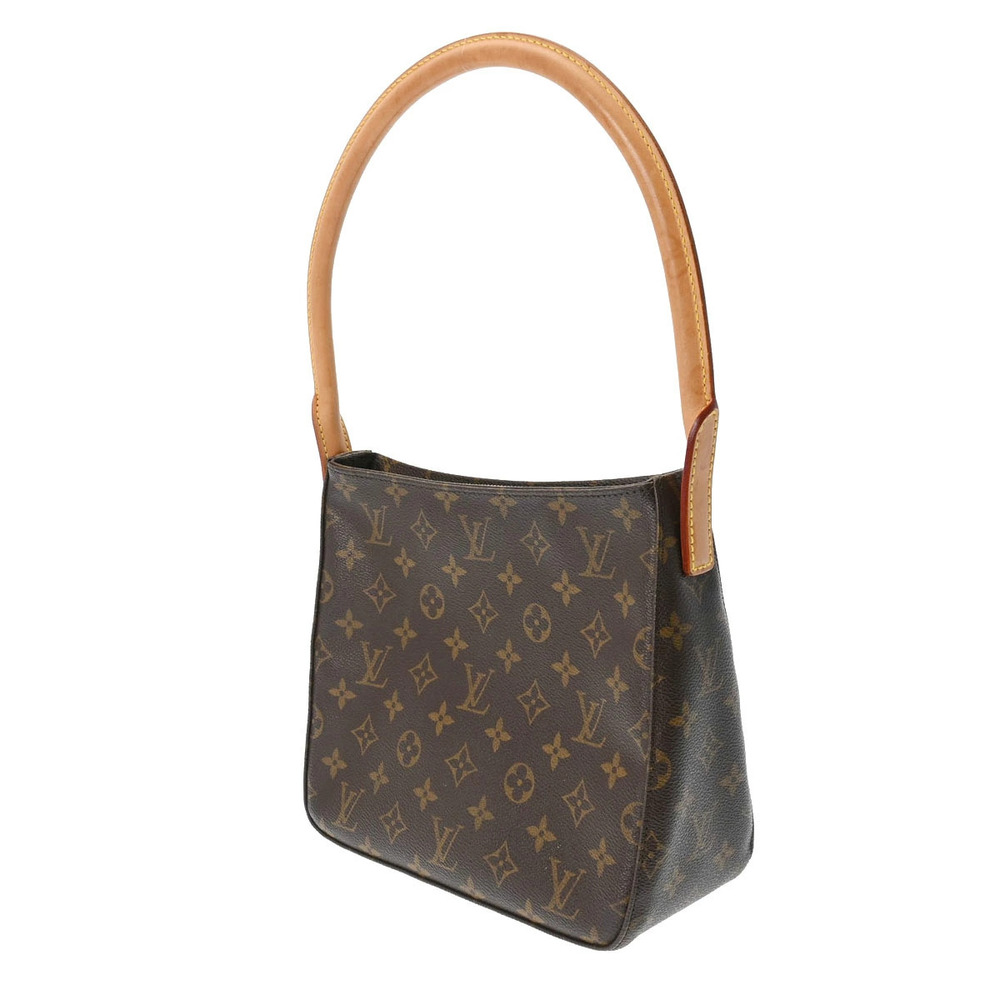 Louis Vuitton Hobo Monogram Brown Bag Looping Canvas Brown